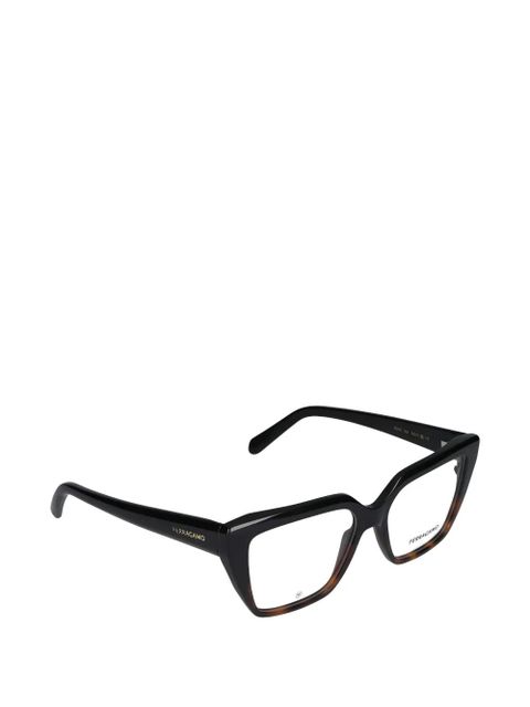 Ferragamo cat-eye glasses - Black