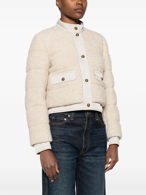 Moncler bouclé down jacket - Neutrals - zdjęcie produktu nr 2