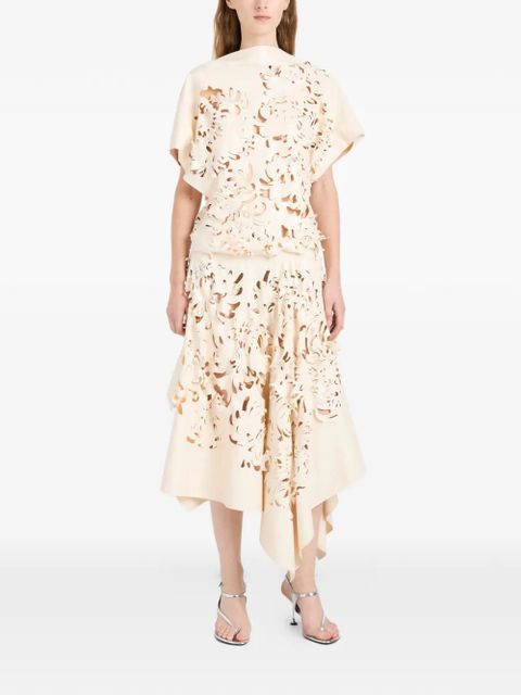 Proenza Schouler Dima laser-cut top - Neutrals