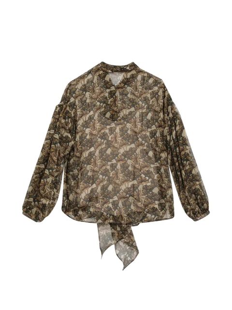 Max Mara floral-print blouse - Brown - zdjęcie produktu nr 2