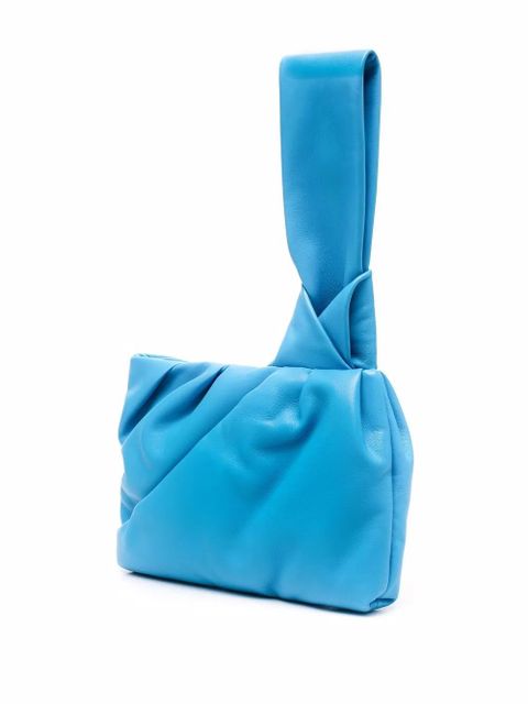 AMBUSH Nejiri leather wrist clutch bag - Blue