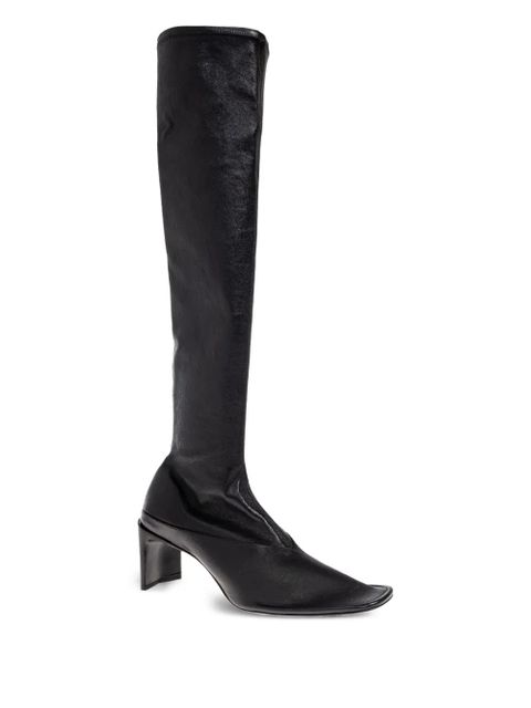 Jil Sander 70mm knee-high square-toe boots - Black