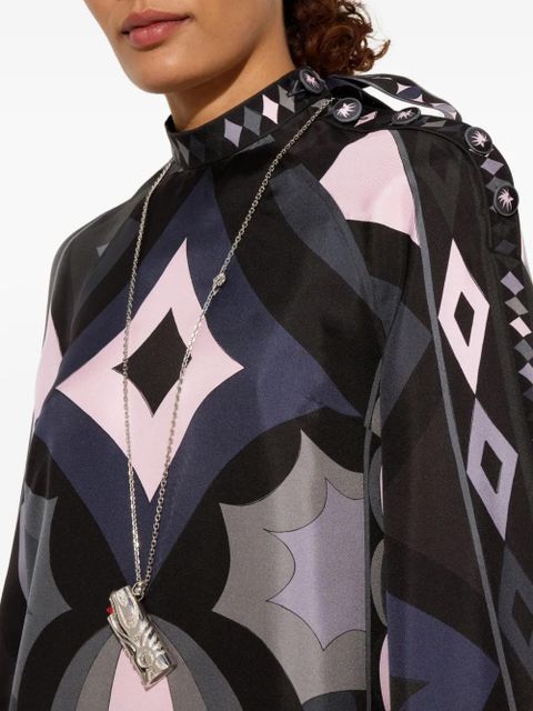 PUCCI lighter case mini necklace - Silver