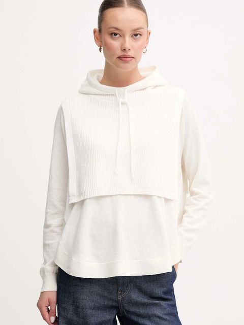 United Colors of Benetton kaptur kolor beżowy 6SCQDU01T - zdjęcie produktu nr 1