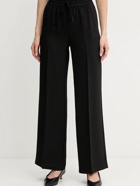 Twinset spodnie damskie kolor czarny szerokie high waist 252TP2611 - zdjęcie produktu nr 1