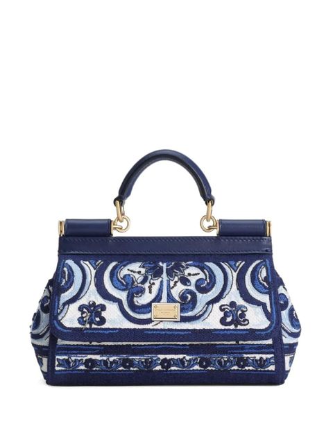Dolce & Gabbana mini Sicily tote bag - Blue - zdjęcie produktu nr 1