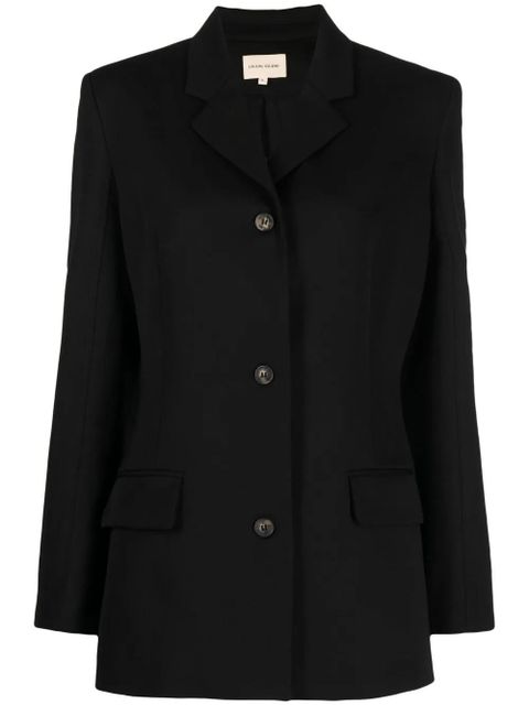 LouLou de Saison single-breasted virgin-wool blazer - Black - zdjęcie produktu nr 1