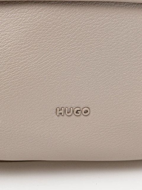 HUGO plecak damski kolor beżowy duży gładki 50547064