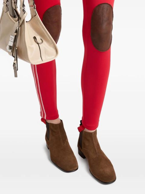 Prada elasticated side gusset booties - Brown