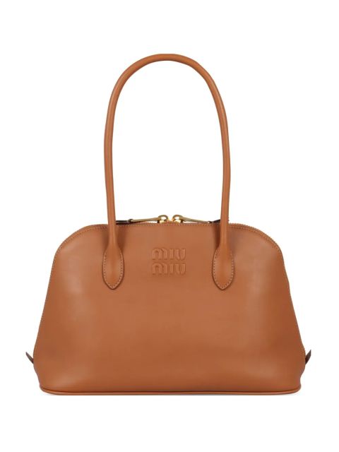 Miu Miu leather tote bag - Brown