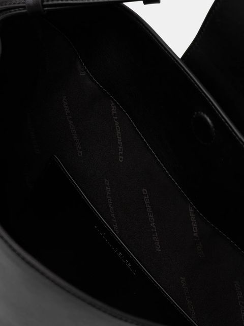 Karl Lagerfeld torebka skórzana K/SIGNATURE kolor czarny B1W30200