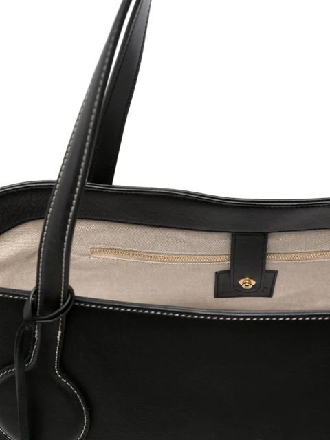 Liffner sprout charm tote bag - Black