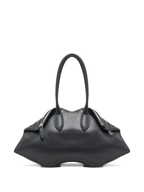Alexander McQueen Manta leather shoulder bag - Black - zdjęcie produktu nr 1