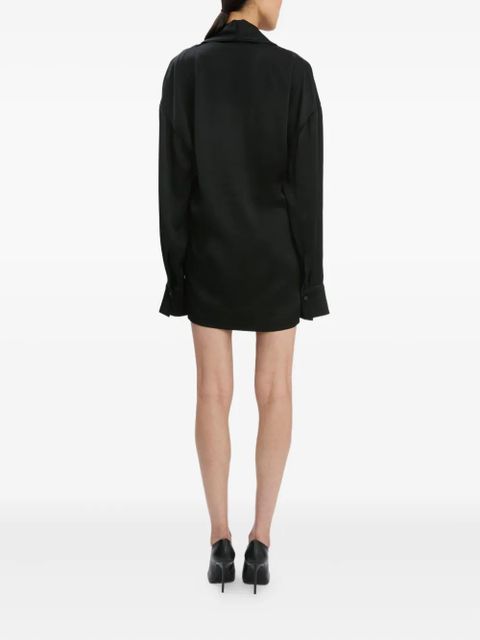 Victoria Beckham wrap-design mini dress - Black
