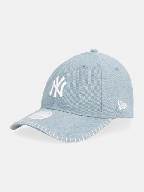 New Era czapka z daszkiem bawełniana DENIM STITCH 9TWENTY®