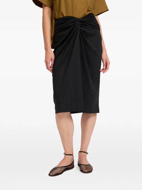 Yves Salomon draped skirt - Black
