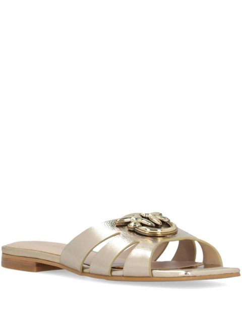 PINKO Love Birds-motif sandals - Gold - zdjęcie produktu nr 1