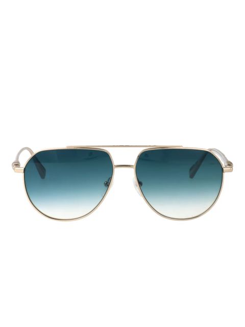 Longchamp metal-frame gradient sunglasses - Gold