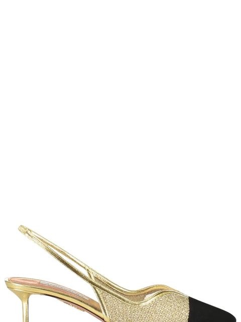 Aquazzura Gia mesh pumps - Gold - zdjęcie produktu nr 2