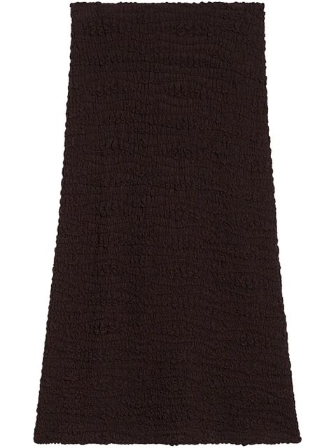 Jil Sander high-waist crinkled midi skirt - Black - zdjęcie produktu nr 1