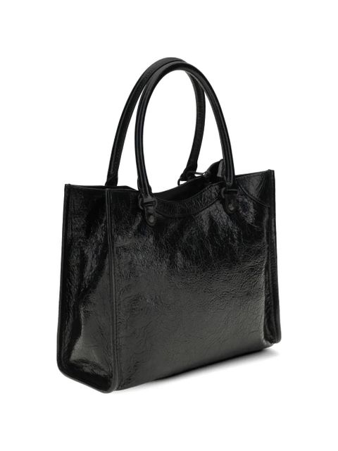 Balenciaga mini Le City lambskin tote bag - Black
