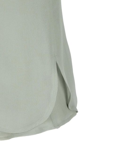 Max Mara tie-neck top - Green