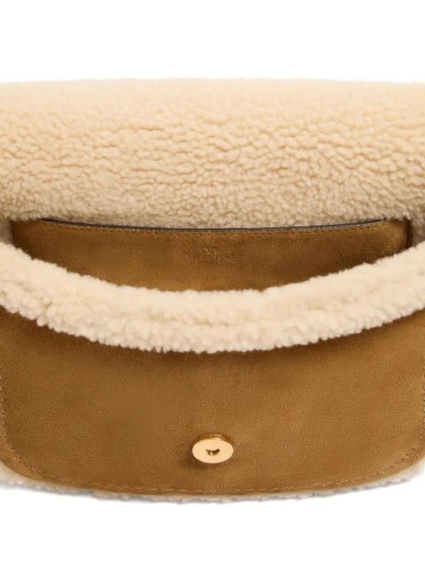 Valentino Garavani Alltime Vlogo suede tote bag - Brown