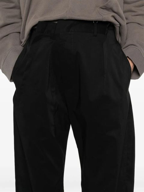 MM6 Maison Margiela pleat-detailing trousers - Black