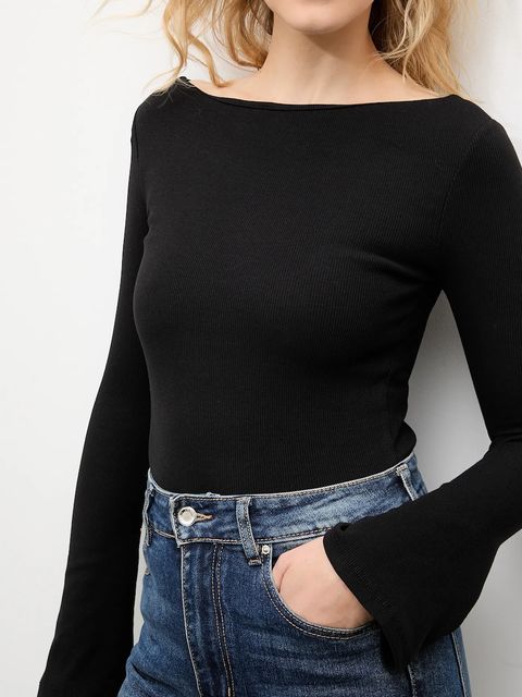 Answear.LAB longsleeve kolor czarny - zdjęcie produktu nr 1