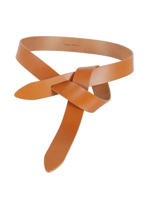 ISABEL MARANT knotted leather belt - Brown