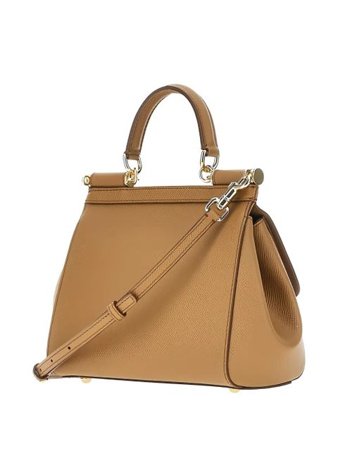 Dolce & Gabbana small Sicily grained leather tote bag - Neutrals - zdjęcie produktu nr 2