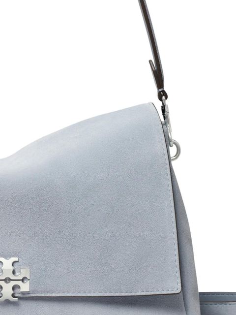 Tory Burch Charlie suede shoulder bag - Blue