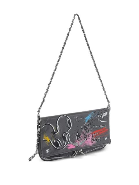 Zadig&Voltaire x Humberto Cruz Rock Humberto graffiti shoulder bag - Grey - zdjęcie produktu nr 2