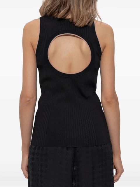 AMIRI logo-plaque tank top - Black