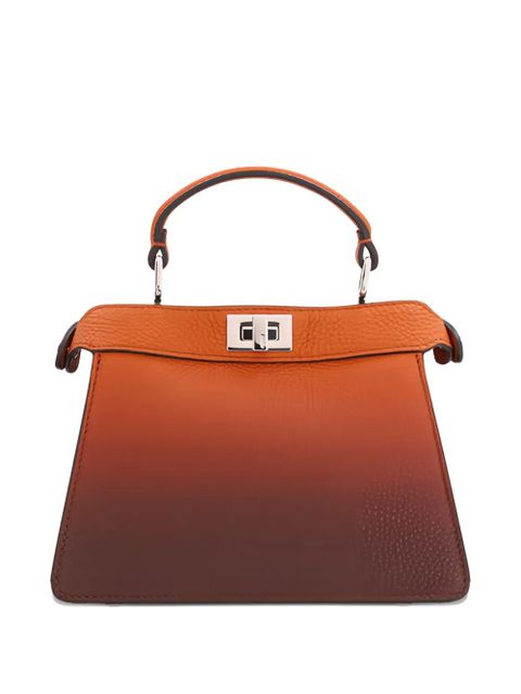 FENDI mini Peekaboo ISeeU leather tote bag - Brown - zdjęcie produktu nr 1
