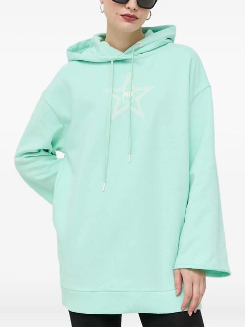 PINKO star-print hooded mini dress - Green - zdjęcie produktu nr 1