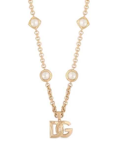 Dolce & Gabbana logo-pendant necklace - Gold - zdjęcie produktu nr 2