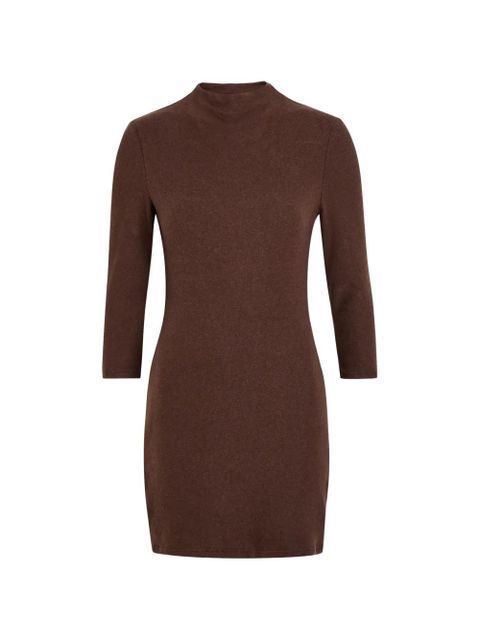 Reformation Camille high-neck mini dress - Brown - zdjęcie produktu nr 1