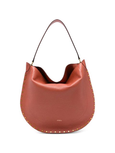 ISABEL MARANT grained-leather shoulder bag - Red - zdjęcie produktu nr 1