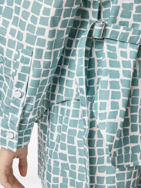 Tod's printed belt shirt - Blue