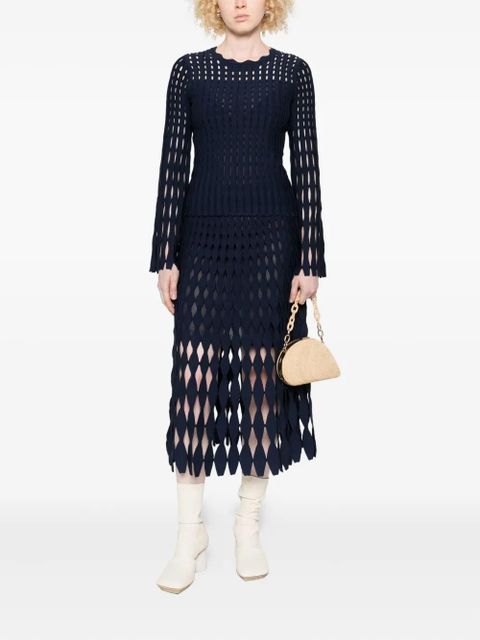 Simkhai cut-out ribbed sweater - Blue - zdjęcie produktu nr 2