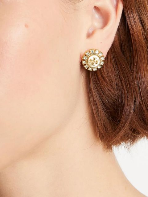 Tory Burch Kira crystal-embellishment stud earrings - Gold