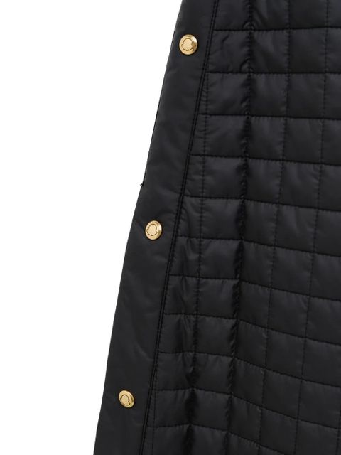 Moncler press-stud quilted midi skirt - Black