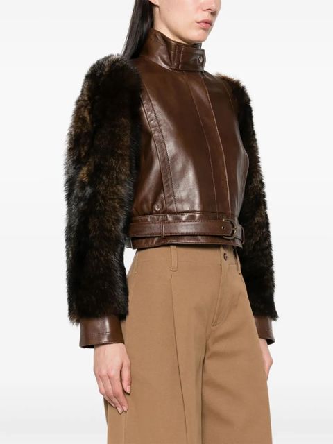 Chloé leather jacket - Brown