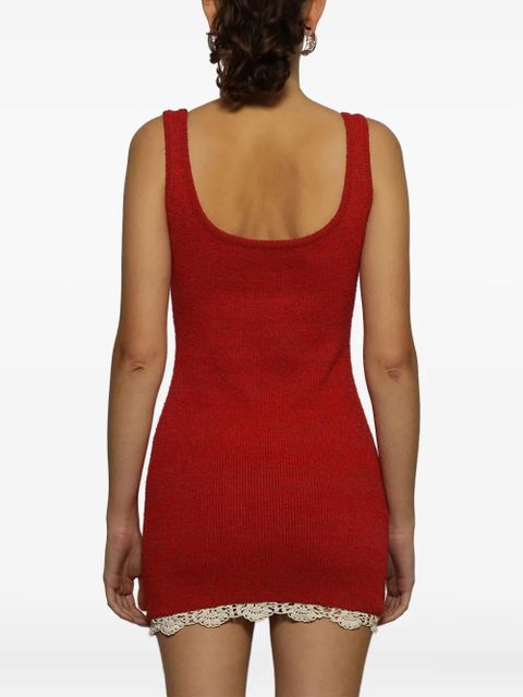 Magda Butrym ribbed-knit minidress - Red