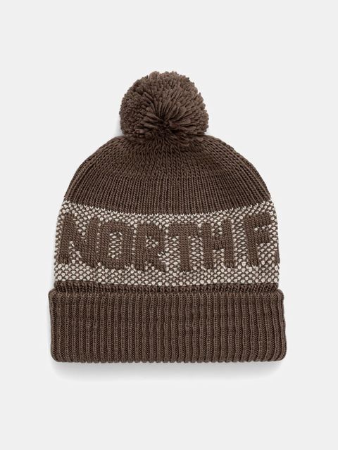 The North Face czapka Retro Cabin Beanie kolor brązowy NF0A88QW87I1 - zdjęcie produktu nr 1