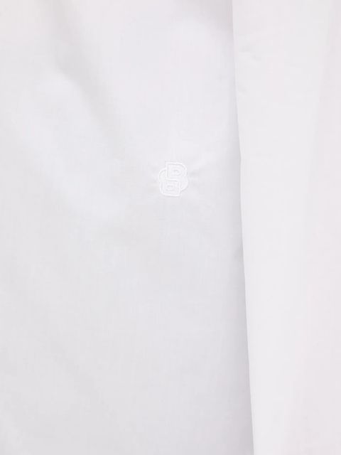 BOSS koszula bawełniana damska kolor biały relaxed z kołnierzykiem klasycznym 50543800