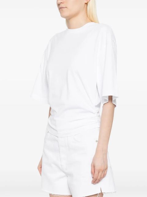 AGOLDE Shari cotton T-shirt - White