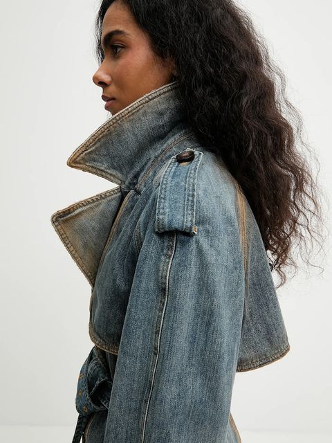 Miss Sixty płaszcz jeansowy