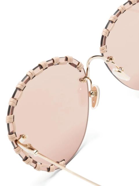 Chloé Eyewear Idora round-frame sunglasses - Gold